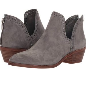 Vince Camuto greystone suede Prafinta booties